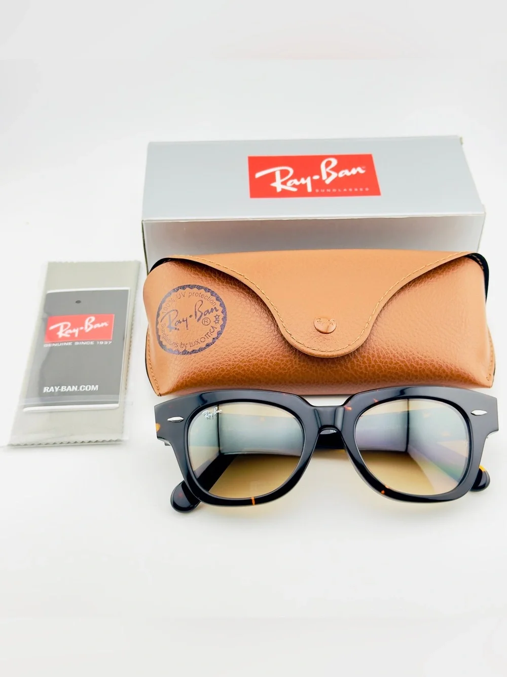 Ray-Ban State Street Women’s Sunglasses RB2186 Polished Havana Frame Brown Lens